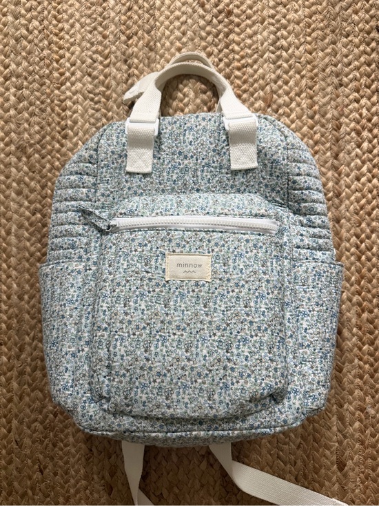 Minnow Other - Minnow Floral Quilted Kids Backpack in Light Blue